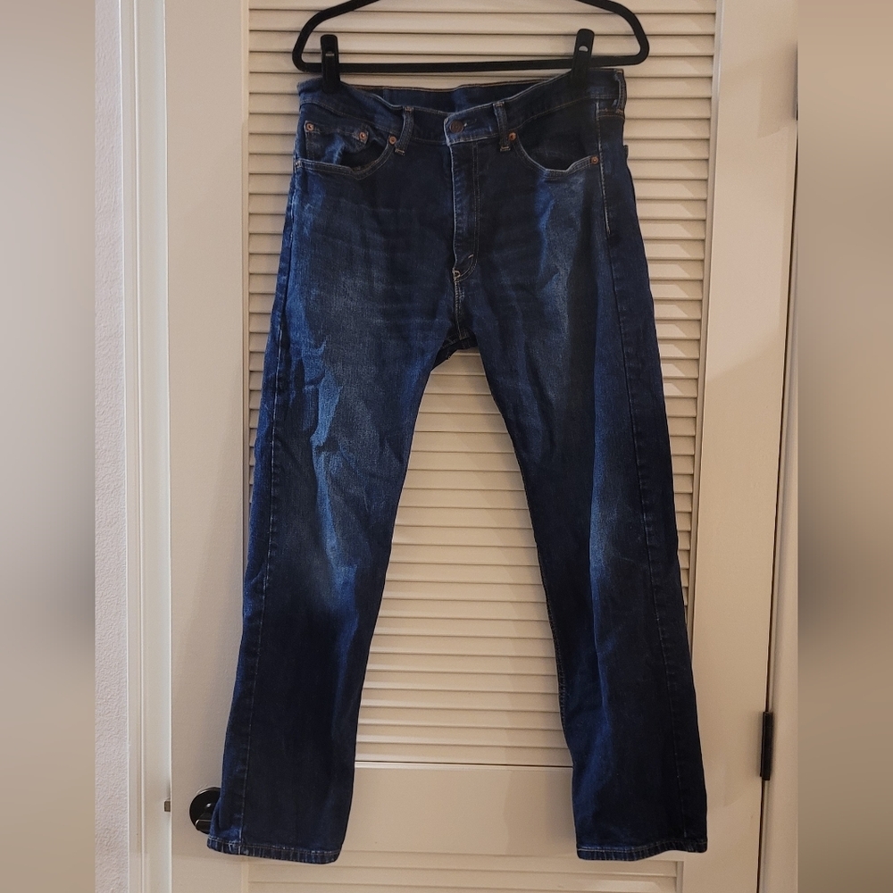 Levi Strauss & Co - Men's Denim Blue Straight Fit Jeans